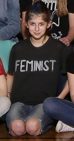 Feminist middle schooler Sophie Thomas